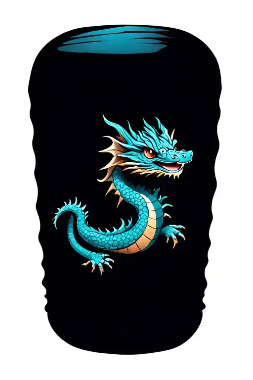 Baby Dragon In Its Shell Emerging