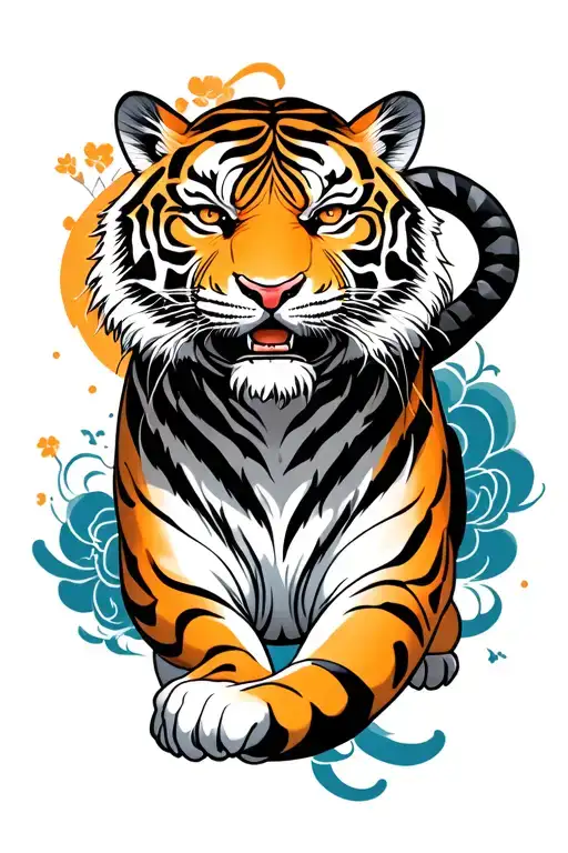 Japanese Tiger Full Body Long Striking