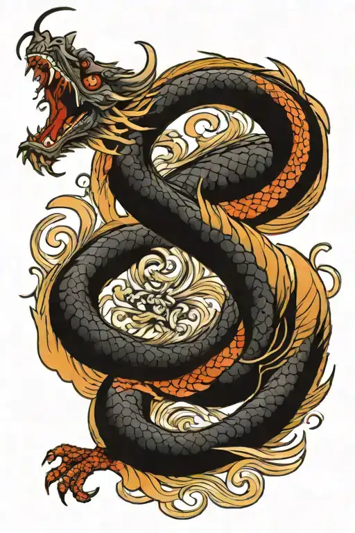 Dragon Flying Towards Straight