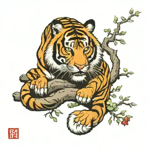 Tiger And Tree Of Life