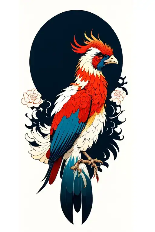 O-fuda With Inside A Phenix Bird