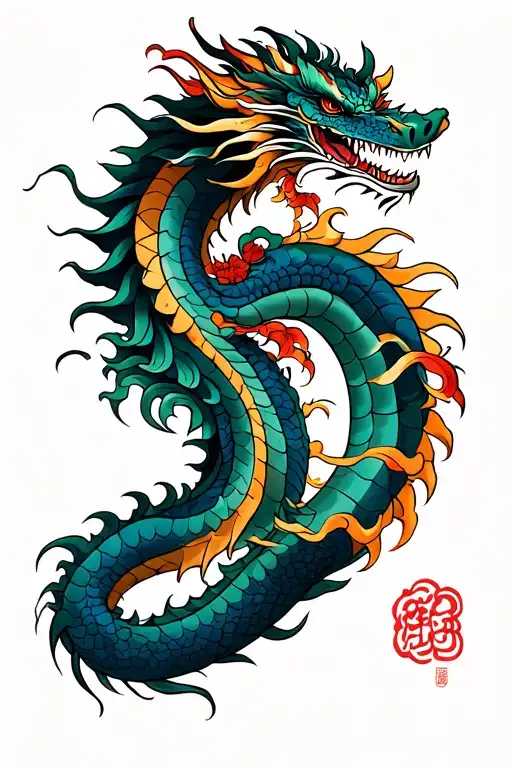 Dragon Tattoo Sleeve