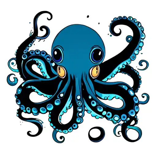 Octopus Wrapping Around Ear