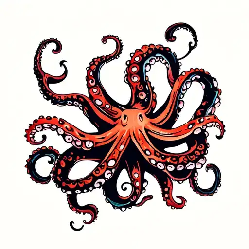 Octopus Wrapping Around