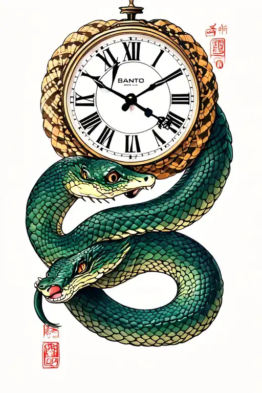 Birth Clock Snake Slithering