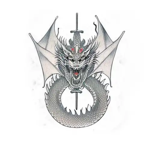 Dragon Strength Samurai Sleeve