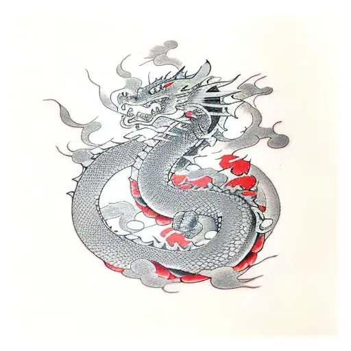 Dragon Eith Koi