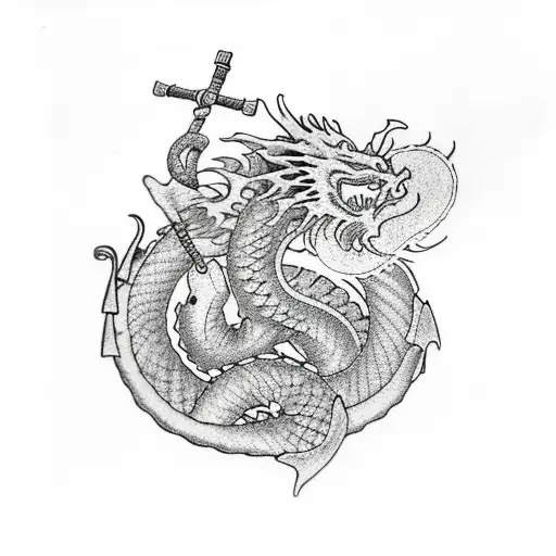 Dragon With Anchor