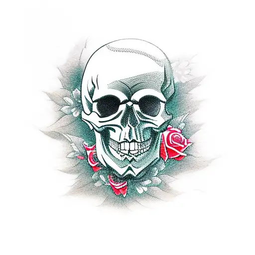 Skull And Roses