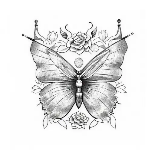 Butterfly With A Dagger