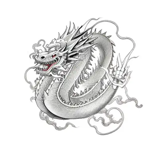 Japanese Dragon With Some One Piece References