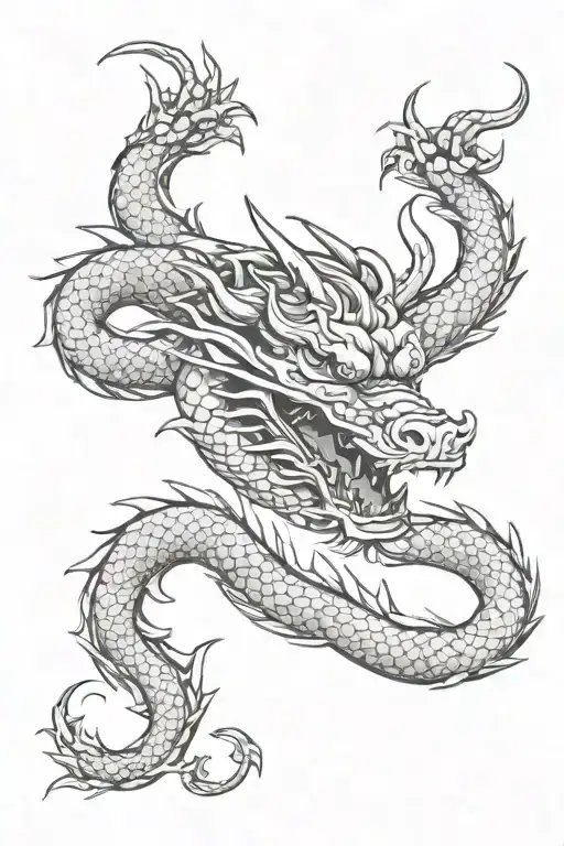 Dragon Wrapped Around Forearm