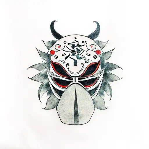 Crow Emerging From Mask