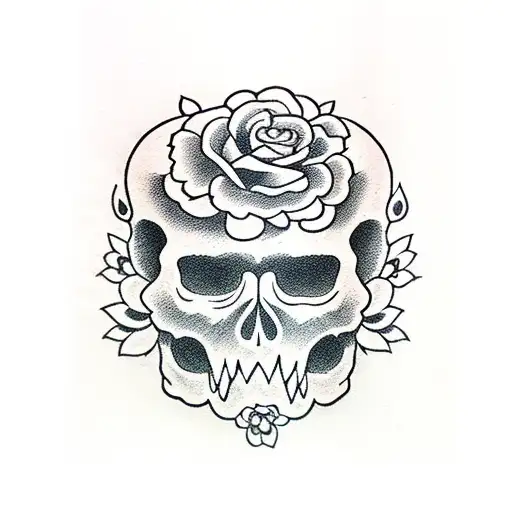 Skull And Roses