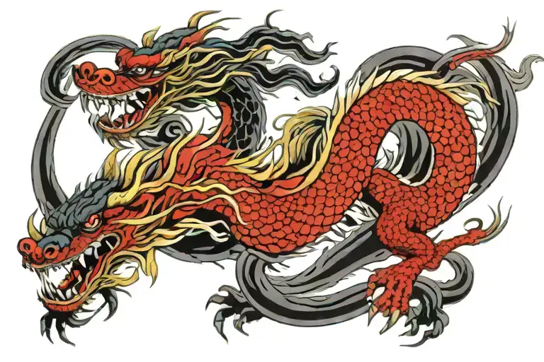 Chinese Dragon Flying