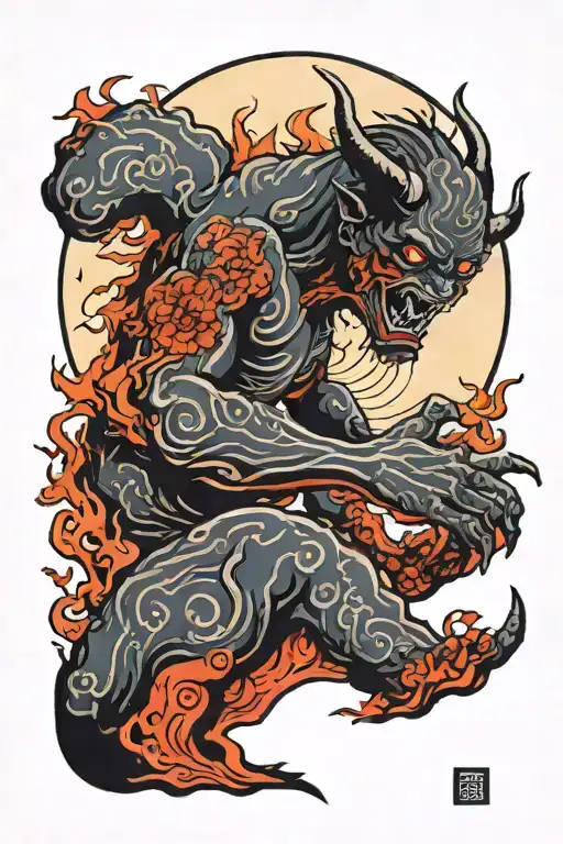 Demon Hand Reaching The Sun