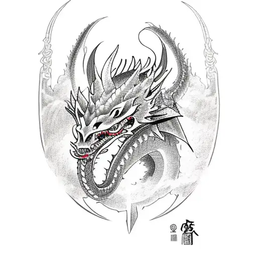 Sword With Dragon Around