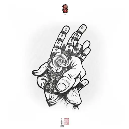 Praying Hands With Rosary