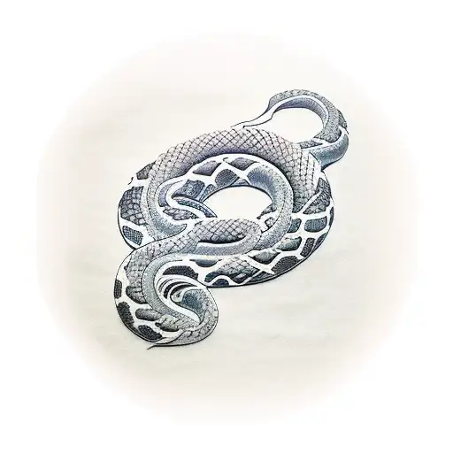 Cloud Sleeve With Snake Skin