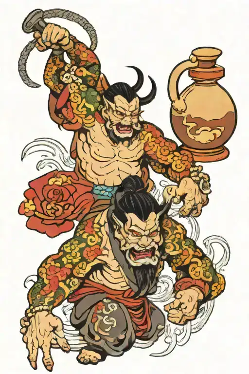 Japanese Oni Water Carrier