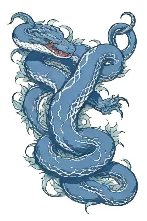 Snake Vines Thorns Water