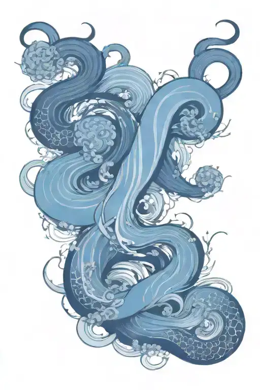 Water Abstract Flowy Lines