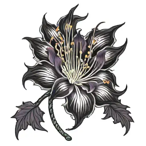 Spider Lily Red And Purple