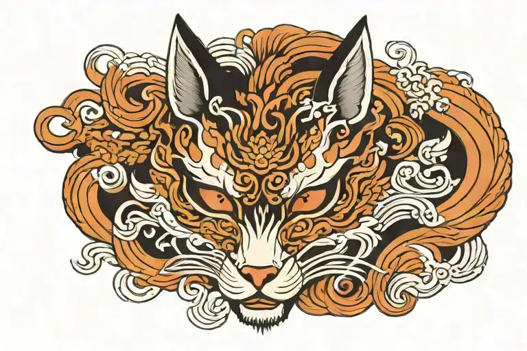 Beautiful Kitsune Mask