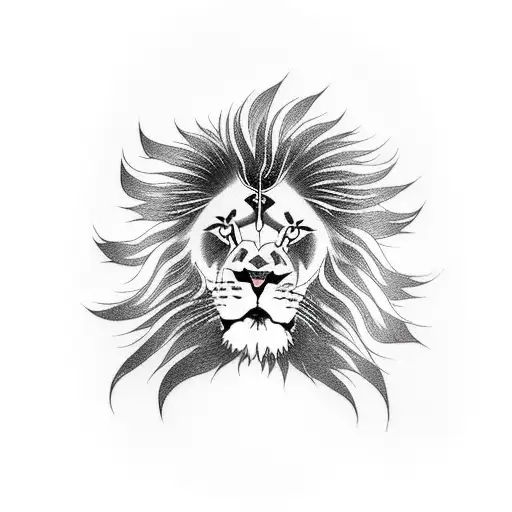 Manga-inspired Lion