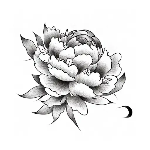 Peony Black Traditional