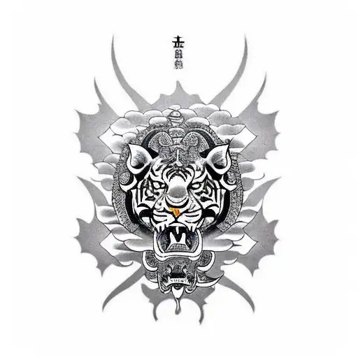 Buddha Dragon Tiger Lion Elephant