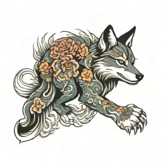 Petal And Wolf Japanese