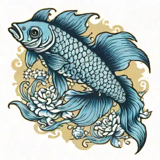 Metallic Blue Beta Fish