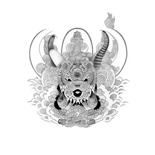 Balck And Grey Animal Sleeve