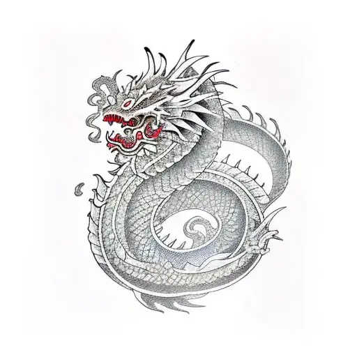 Japanese Dragon For