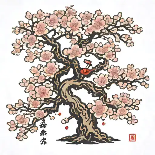 Cherry Blossom Tree In