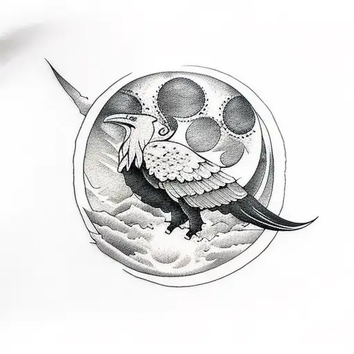 Moon Raven Letters Vikings