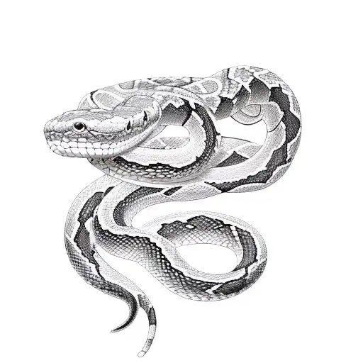 A Snake Slithering Through A Streaming Logo With A V In Its Mnouth