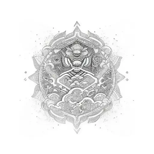 Sleeve Abstract Lines