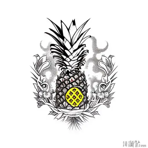 Drinking Pineapple Milk Under A Tree