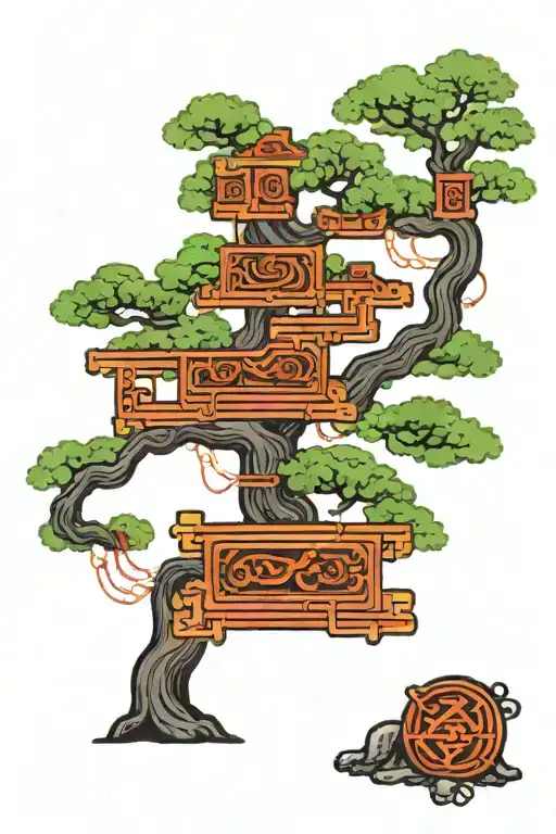 Tree And Computer Circuit Board Design