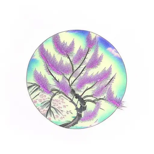 Purple Flowering Willow Tree