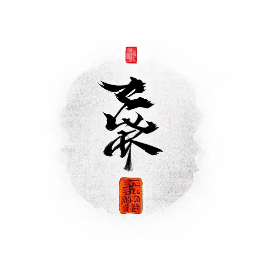 Elegant Chinese Calligraphy Of A Sensual Phrase
