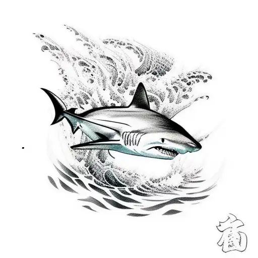 Shark And Waves