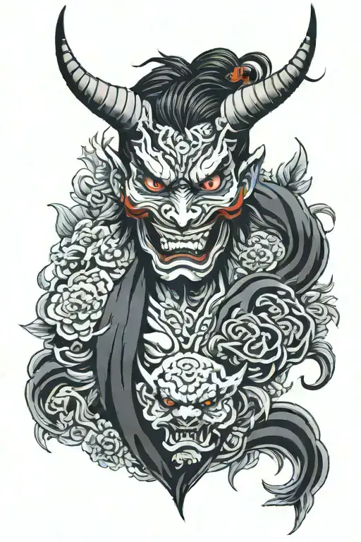 Demon Mask Holding