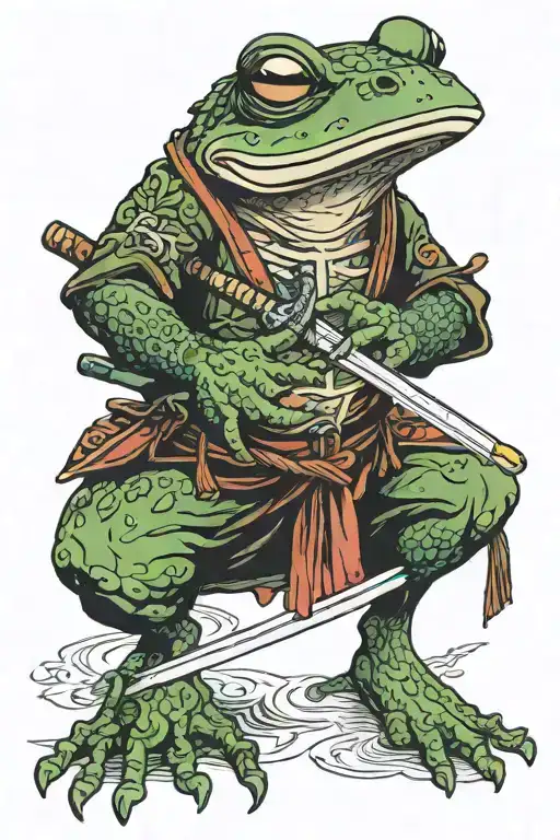 Frog Samurai Sword