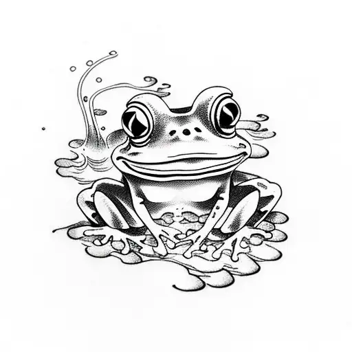 Frog In An Onsen