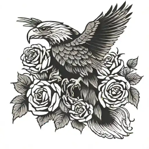 Eagle And Rose
