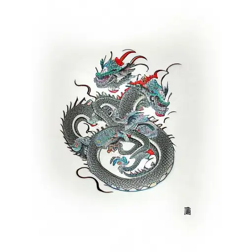 2 Dragons Monkey And Dog