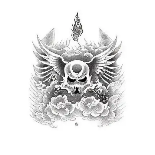 Wing For The Chest With A Lot Of Details